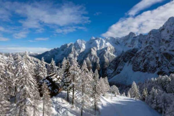 Majoitus vuoristomajassa Vršič Kranjska Gora Sloveniaa